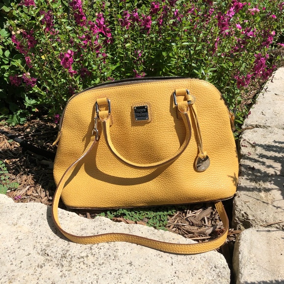 Dooney & Bourke Bags Dooney Bourke Yellowgold Pebble Leather Purse